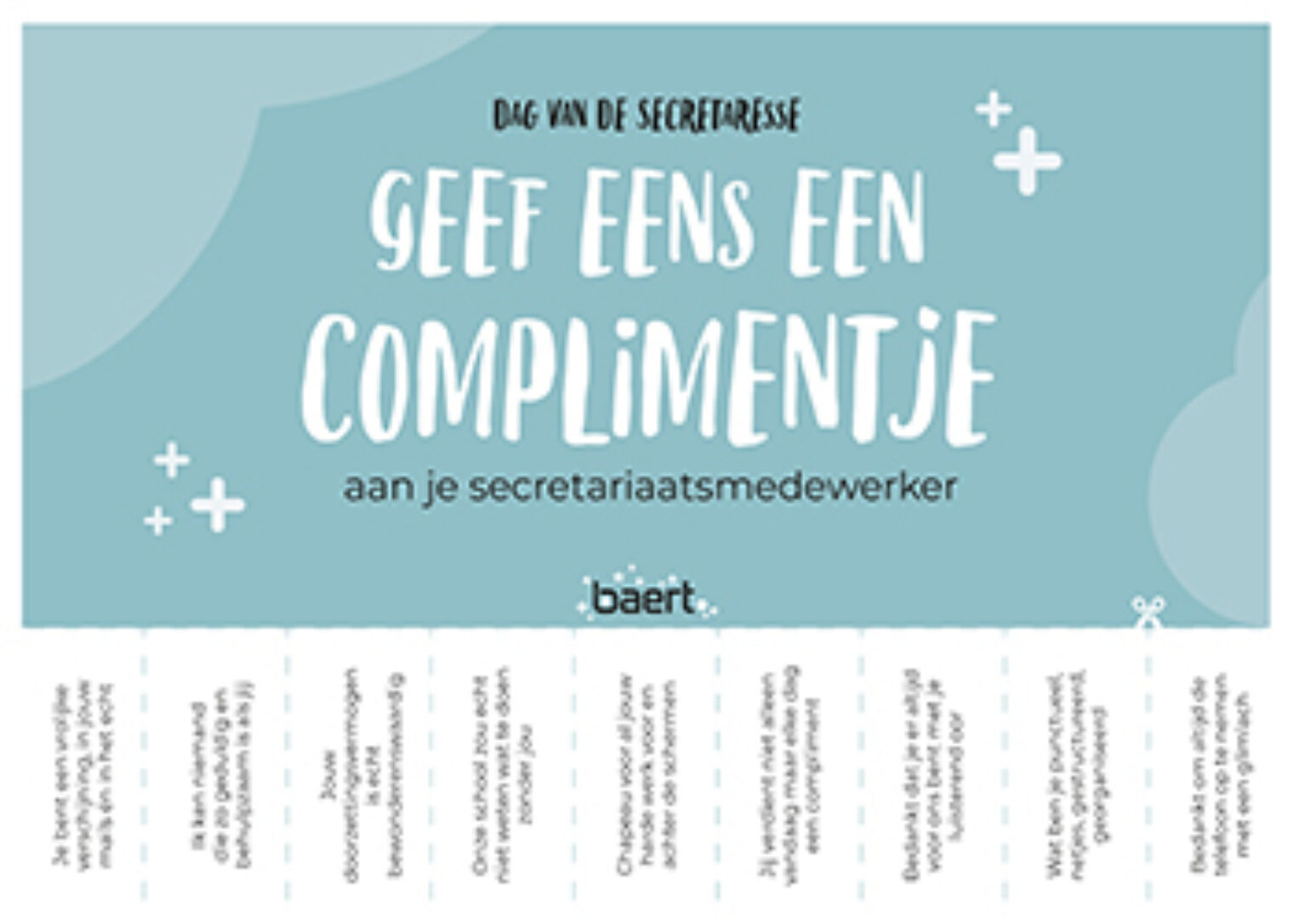 Dag van de secretaresse geef eens een complimentje en win een