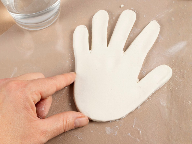 stap 2 klei gladmaken
