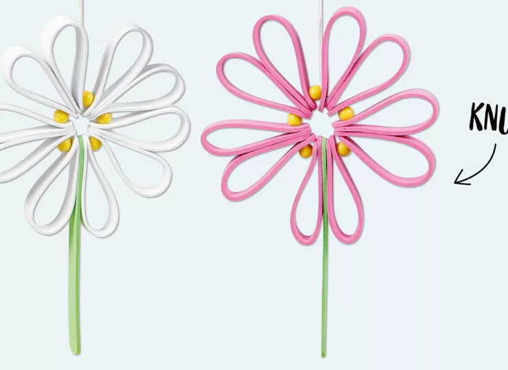 Knutselidee / Knutseltip: Kleurrijke bloemen van rubber