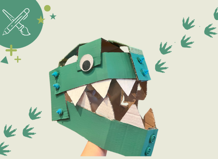 Dinosaurusmasker knutselen met karton: een carnavalsknaller!