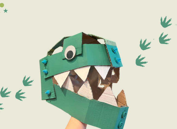 Dinosaurusmasker knutselen met karton: een carnavalsknaller!