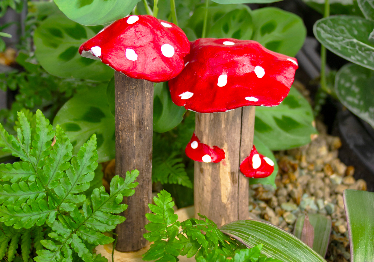 Houten paddenstoelen Blog short