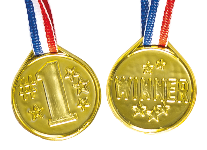 Gouden medailles set van 6